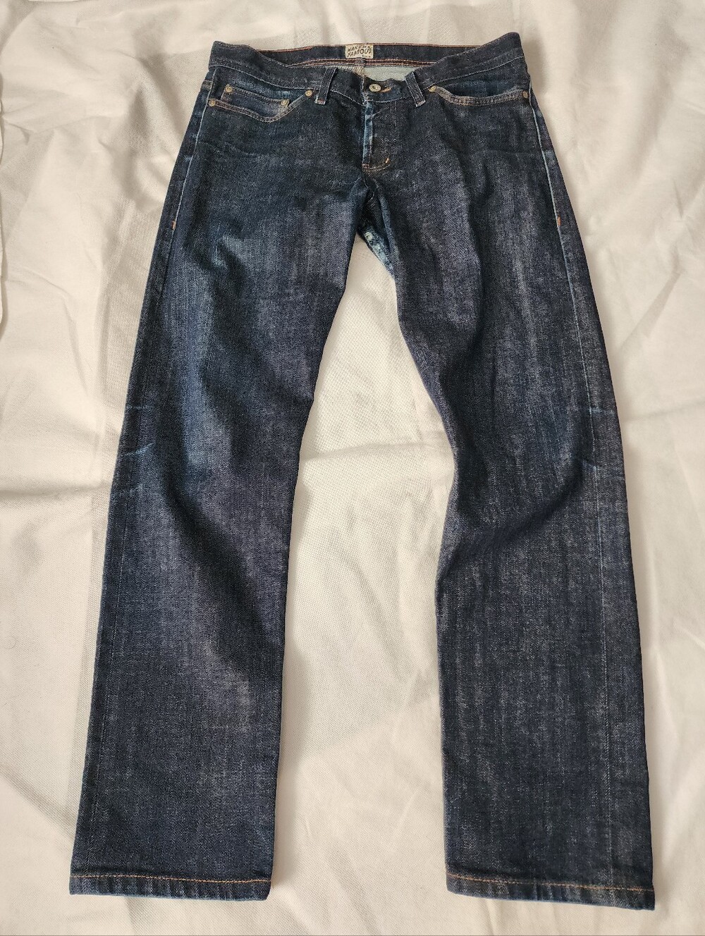 Naked & Famous Denim Weird Guy Stretch Selvedge Jeans Size 34
